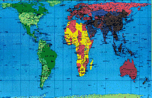 Peters Projection (less accurate)